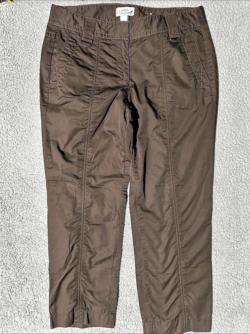 Ann Taylor LOFT Marisa Women’s Size 4 Brown Cotton Cropped Cargo Pants